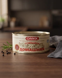 Консервы мясные рубленые "Говядина Домашняя", Оршанский мясокомбинат, 325 г