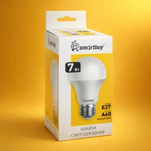Лампа светодиодная, Smartbuy, E27, А60, 7 Вт