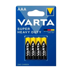 Батарейки солевые "Super Heavy Duty", VARTA, ААА, 4 шт.