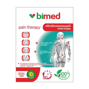Пластырь обезболивающий, Bimed, 9х14 см, 1 шт.
