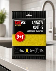 Салфетки абразивные, tetex PRO, 3+1 шт.