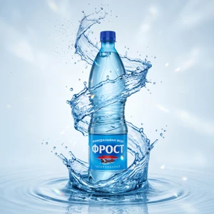 Вода минеральная, Фрост, газированная, 1 л