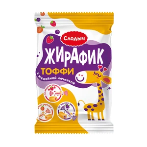 Конфеты "Жирафик", Слодыч, с желейной начинкой, 200 г