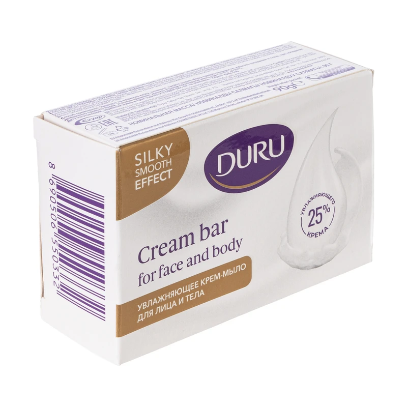 Туалетное крем-мыло для лица и тела «Caring cream bar», DURU, 90 г