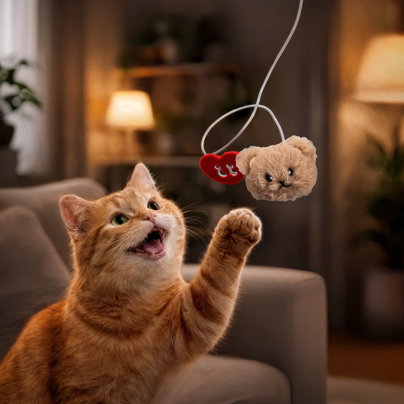 Игрушка для кошек "Зверушка со звуком", Pet Club, 5,5 см, в ассортименте