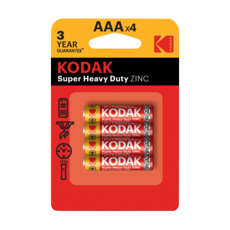 Батарейки, Kodak, ААА, 4 шт.