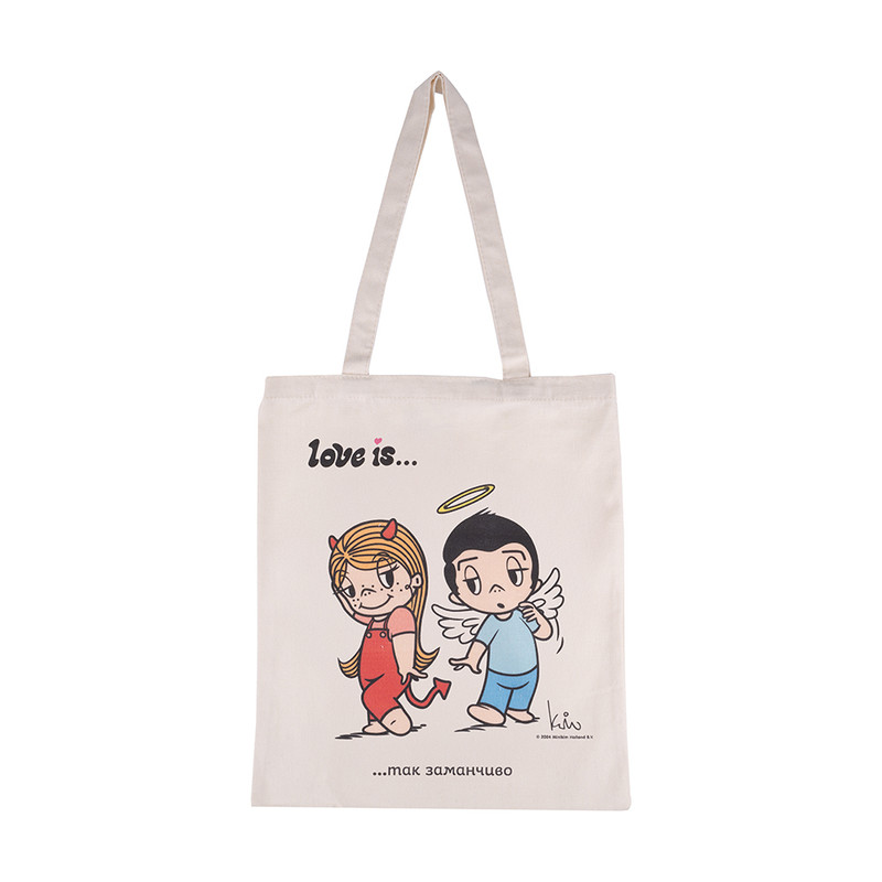 Сумка-шоппер "Love Is", 40х34 см, в ассортименте