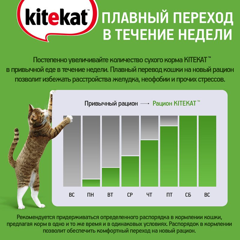 Корм для кошек "Мясной пир", Kitekat, сухой, 350 г