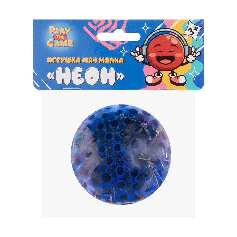 Игрушка мяч мялка "Неон", Play the Game, в ассортименте