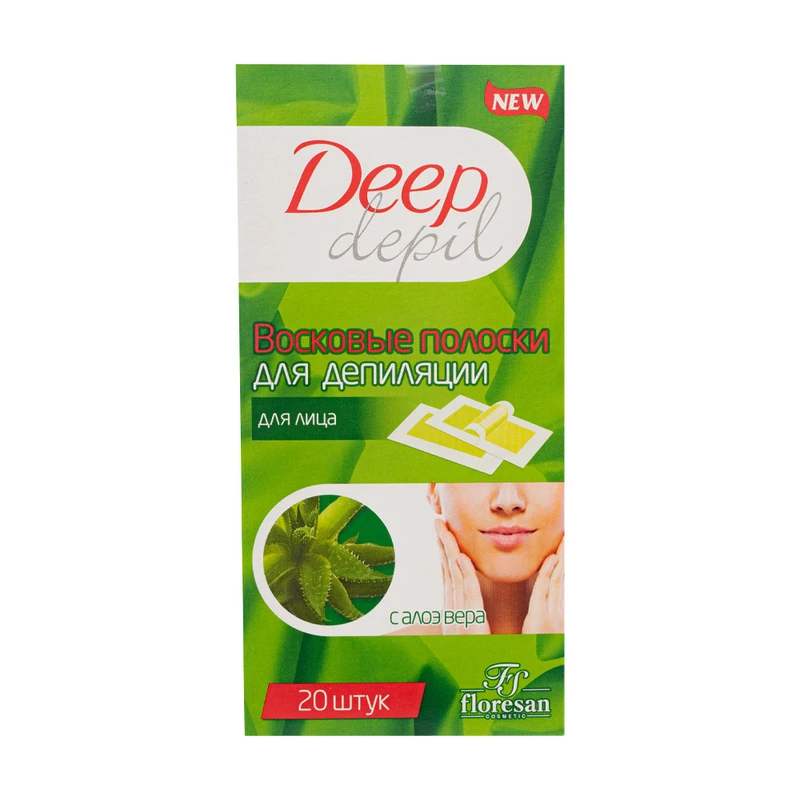 Восковые полоски для лица "Deep depil", Floresan, 20 шт.