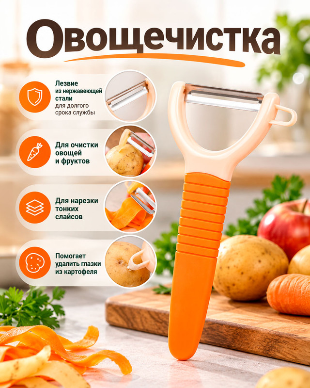 Овощечистка, O’Kitchen, в ассортименте