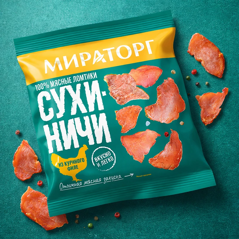 Мясные снеки "Сухиничи", МИРАТОРГ, 40 г