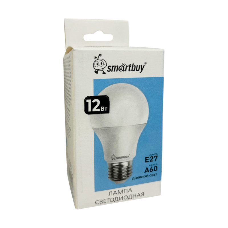 Лампа светодиодная, Smartbuy, E27, А60, 12 Вт