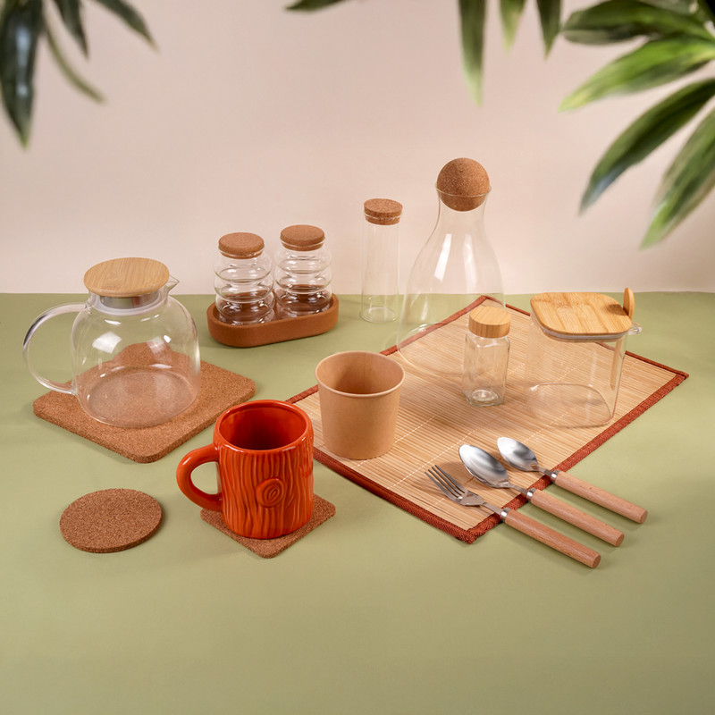 Набор банок на подставке, O`Kitchen, 360 мл, 2 шт.