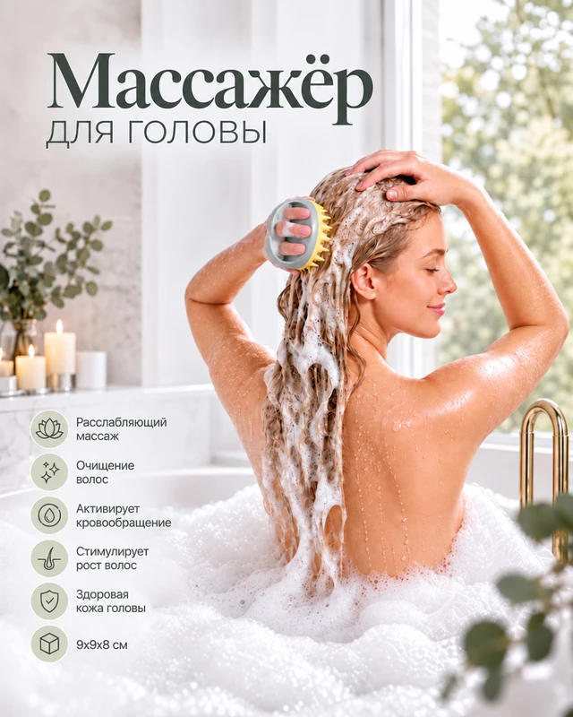 Массажёр для головы, Lovely, в ассортименте