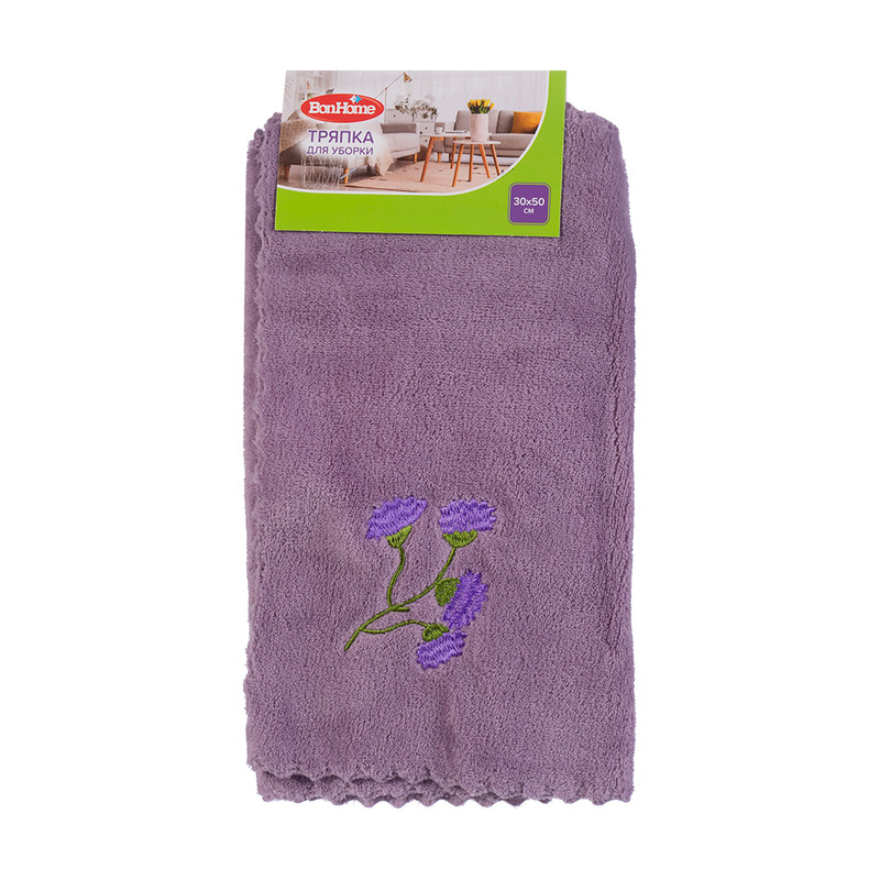 Тряпка для уборки, BonHome, 30х50 см, в ассортименте