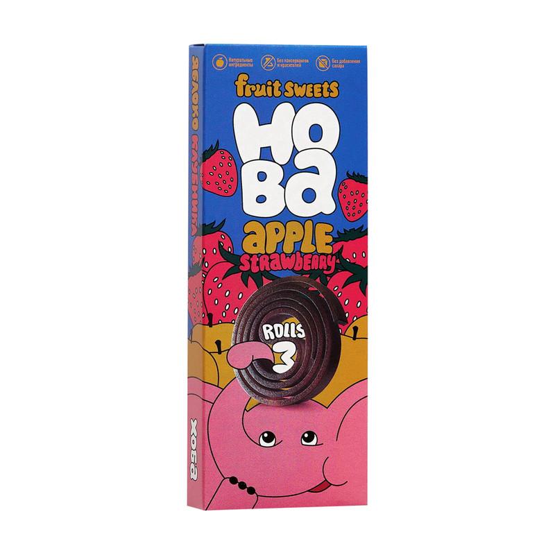 Конфеты фруктово-ягодные, HOBA, 30 г, в ассортименте