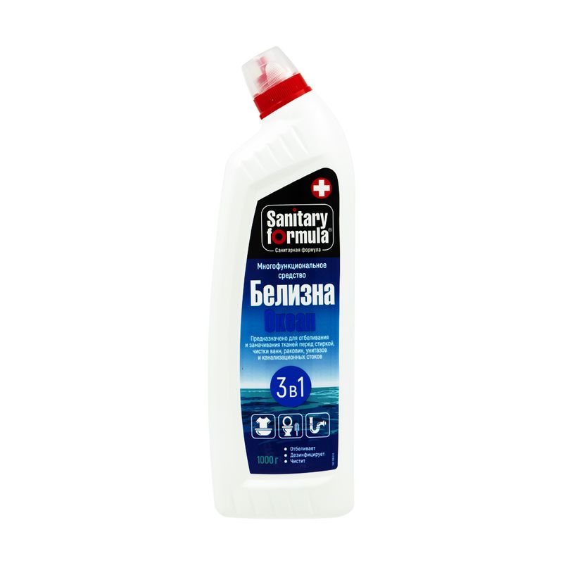 Чистящее средство "Sanitary Formula Белизна", 3 в 1, 1000 г