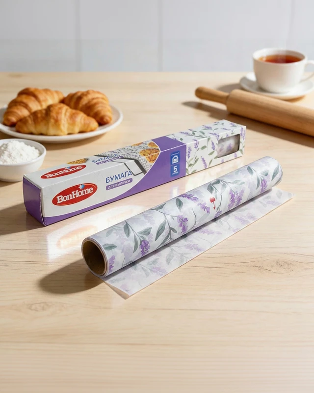 Бумага для выпечки, BonHome, 29 см х 5 м, в ассортименте