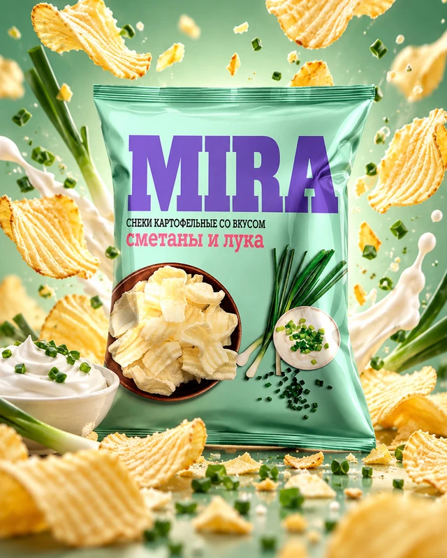 Снеки картофельные, MIRA, 160 г, в ассортименте