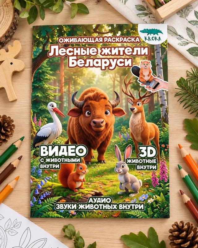 Оживающая раскраска "Smart", KROKA, в ассортименте