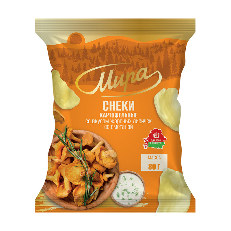 Снеки картофельные, МИРА, 80 г, в ассортименте