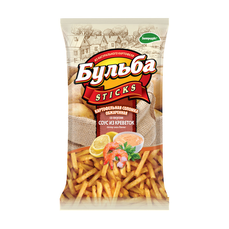 Соломка из картофеля "Бульба Sticks", 75 г, в ассортименте