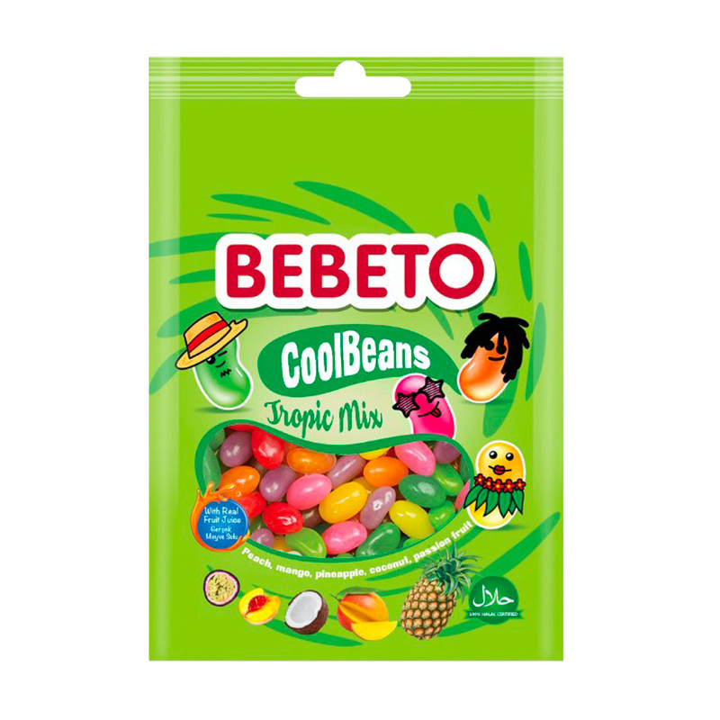 Конфеты жевательные "Cool Beans", BEBETO, 60 г, в ассортименте