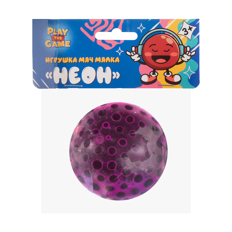 Игрушка мяч мялка "Неон", Play the Game, в ассортименте
