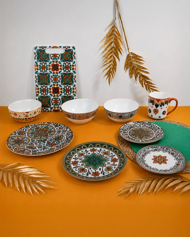 Тарелка обеденная, TUN ART, 26,5 см, в ассортименте