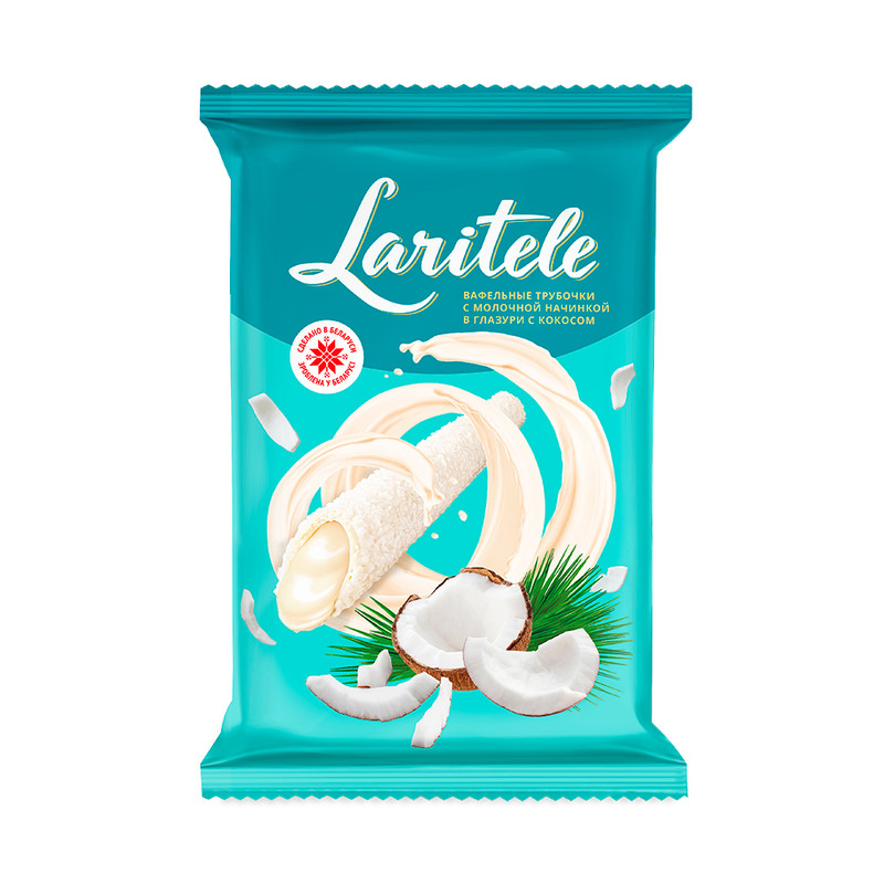 Вафельные трубочки, Laritele, с начинкой, 160 г