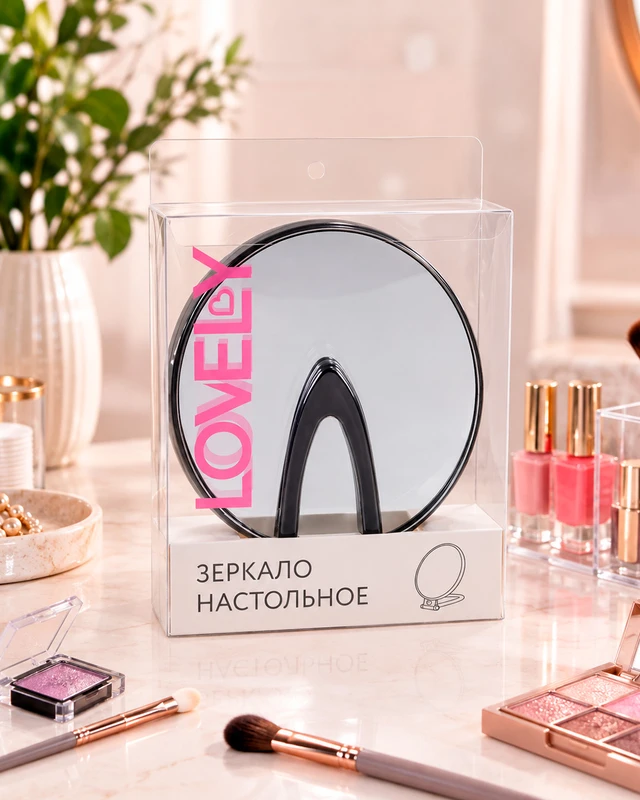 Зеркало настольное, Lovely, в ассортименте