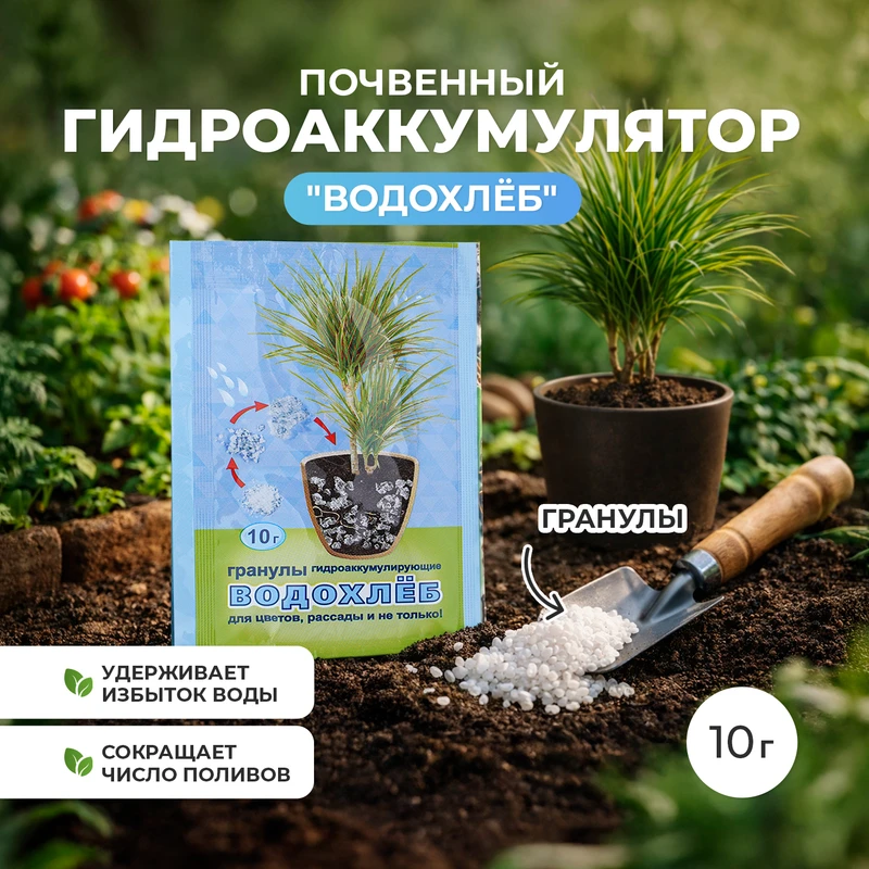 Почвенный гидроаккумулятор "Водохлёб", 10 г