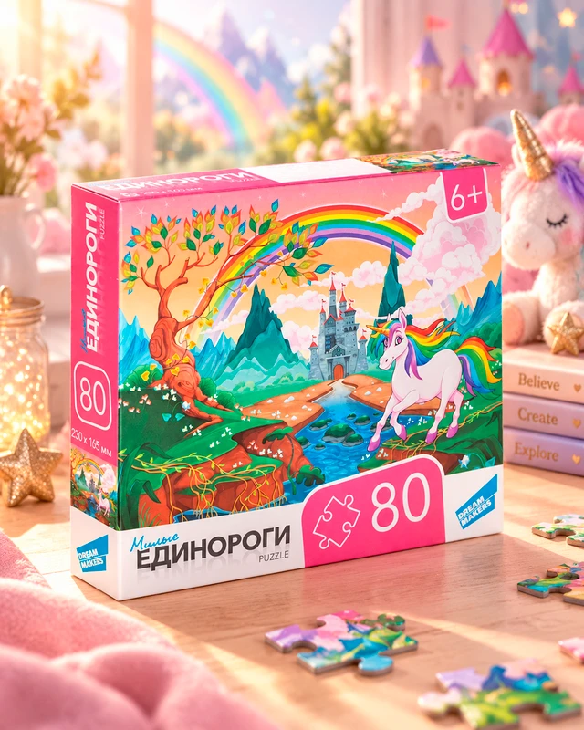 Пазл, 80 элементов, в ассортименте