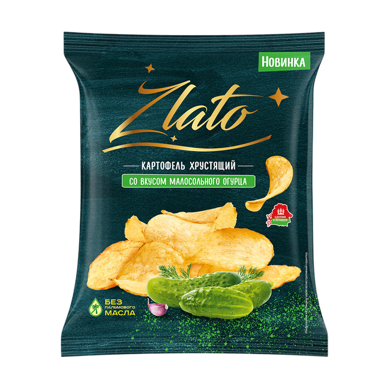 Картофель хрустящий, Zlato, 70 г, в ассортименте