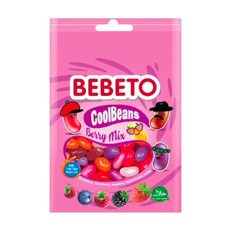 Конфеты жевательные "Cool Beans", BEBETO, 60 г, в ассортименте
