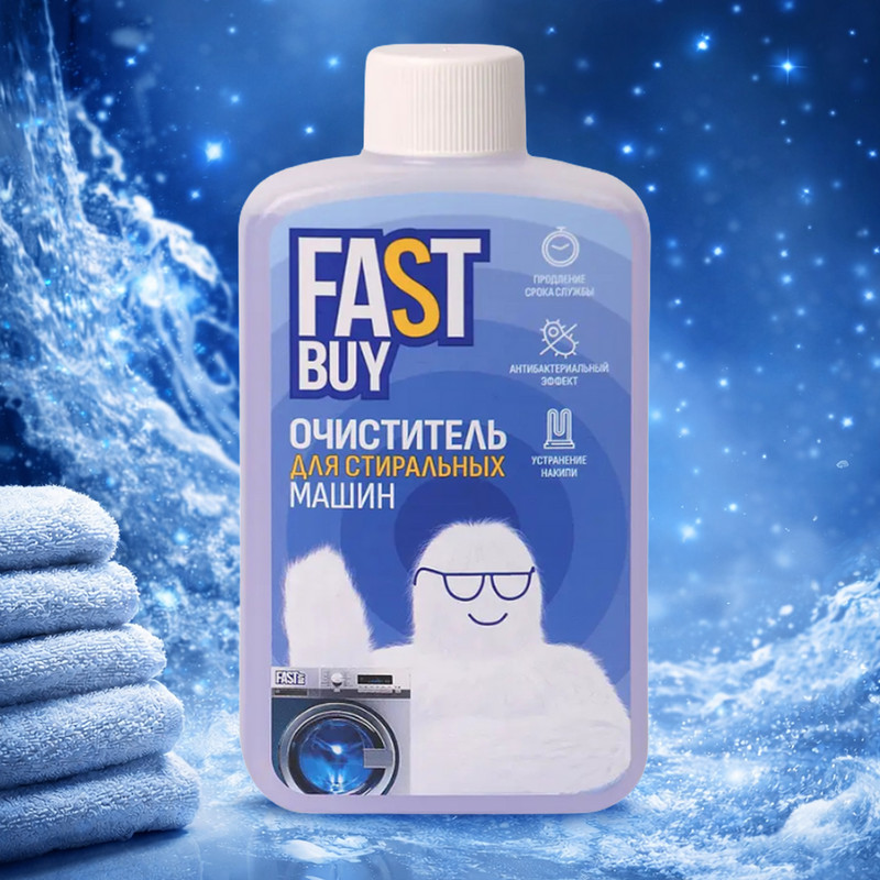 Очиститель для стиральных машин "FastBuy", 300 мл