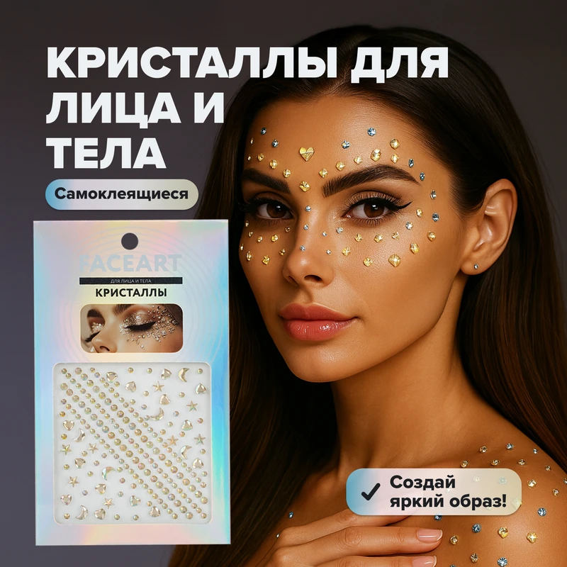 Кристаллы для лица и тела, в ассортименте