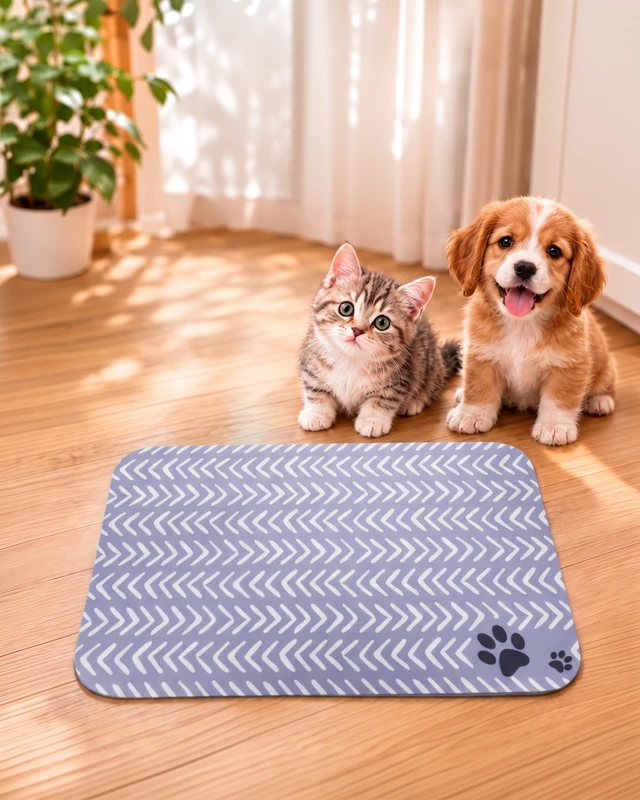 Коврик под миски для животных, Pet Club, 40х30 см, в ассортименте