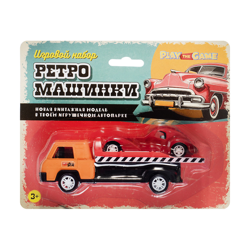 Игровой набор "Ретро-машинки", Play the Game, в ассортименте