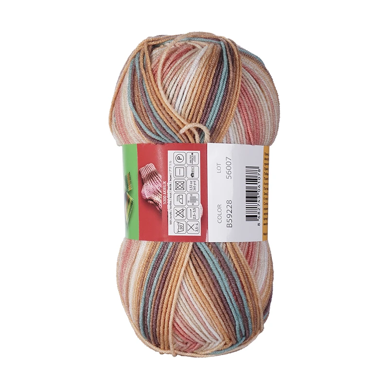 Пряжа для ручного вязания "Aksoft Batik", Kartopu, в ассортименте