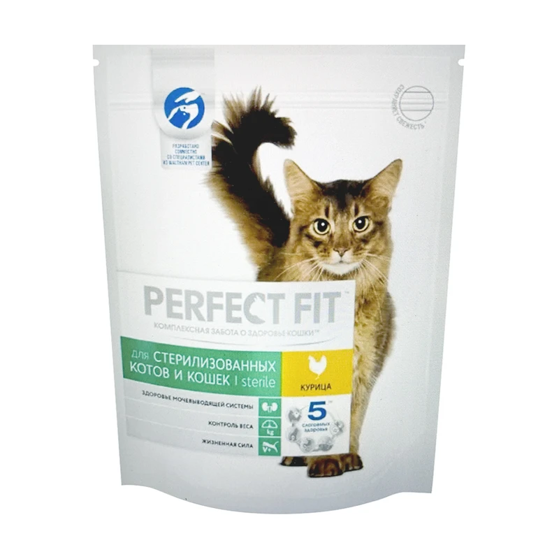 Корм для стерилизованных кошек, Perfect Fit, курица, 190 г