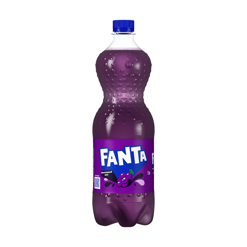 Напиток сильногазированный, Fanta, виноград, 1 л