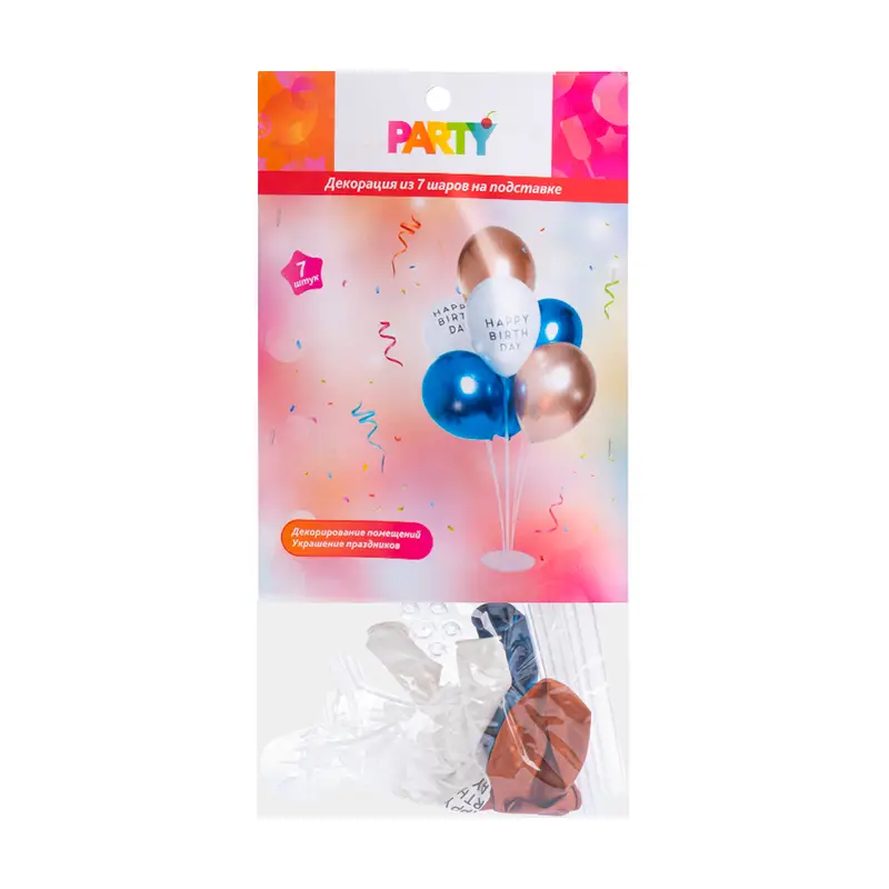 Декорация из 7 шаров на подставке, Party, в ассортименте