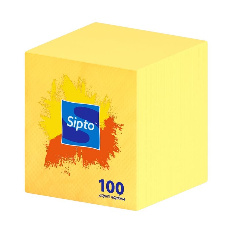 Салфетки бумажные, Sipto, 100 шт., в ассортименте