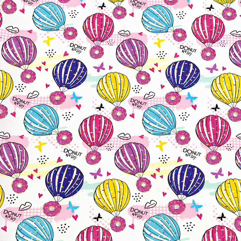 Упаковочная бумага "Golden pattern", 70x100 см, в ассортименте