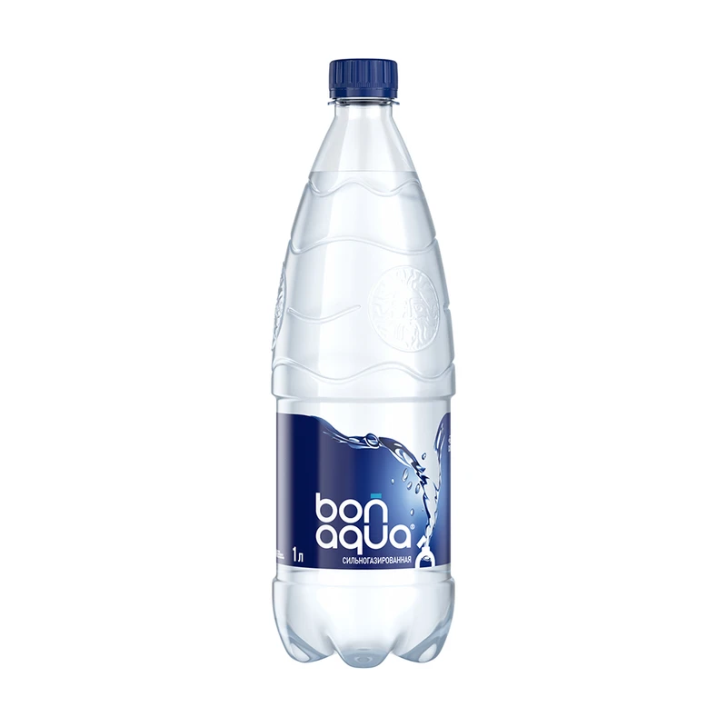 Вода питьевая, BonAqua, среднегазированная, 1 л