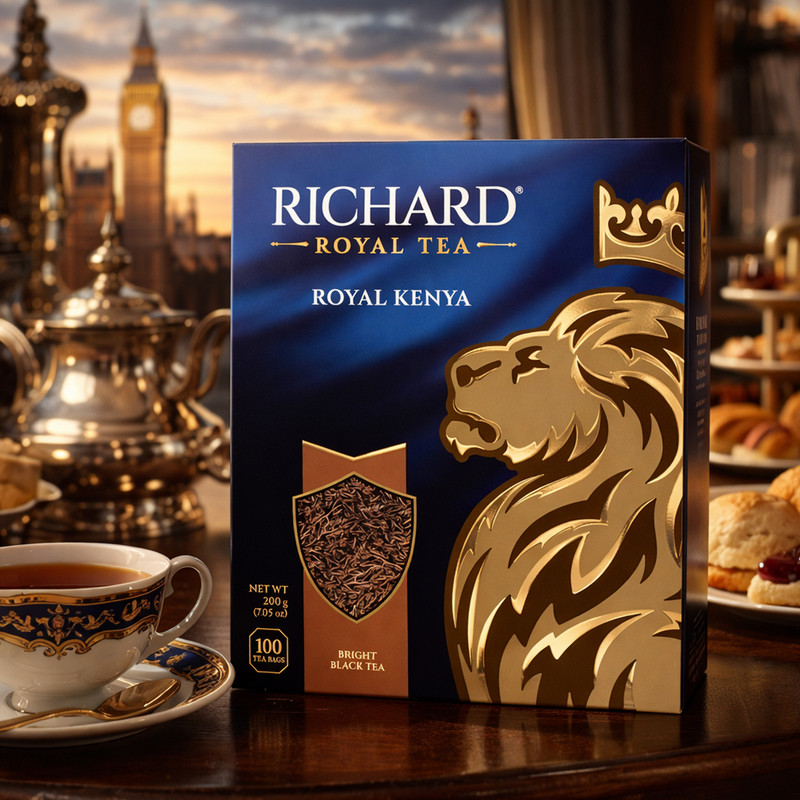 Чай чёрный "Royal Kenya", Richard, 100 пакетиков х 2 г