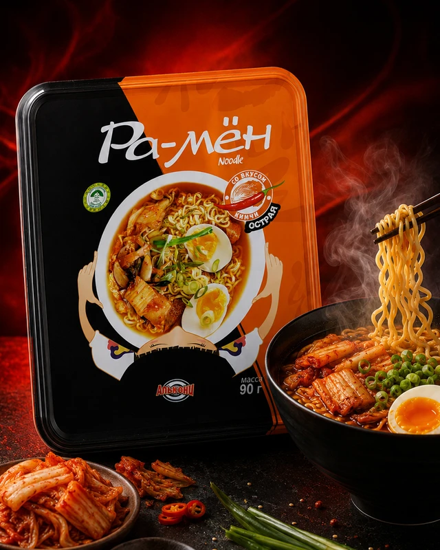 Лапша быстрого приготовления "Ра-мён", Алькони, 90 г, в ассортименте
