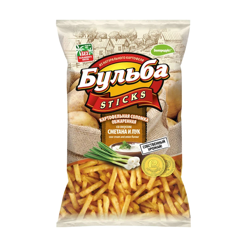 Соломка из картофеля "Бульба Sticks", 75 г, в ассортименте